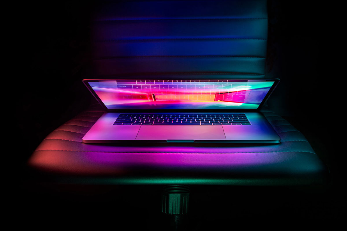 website designer laptop